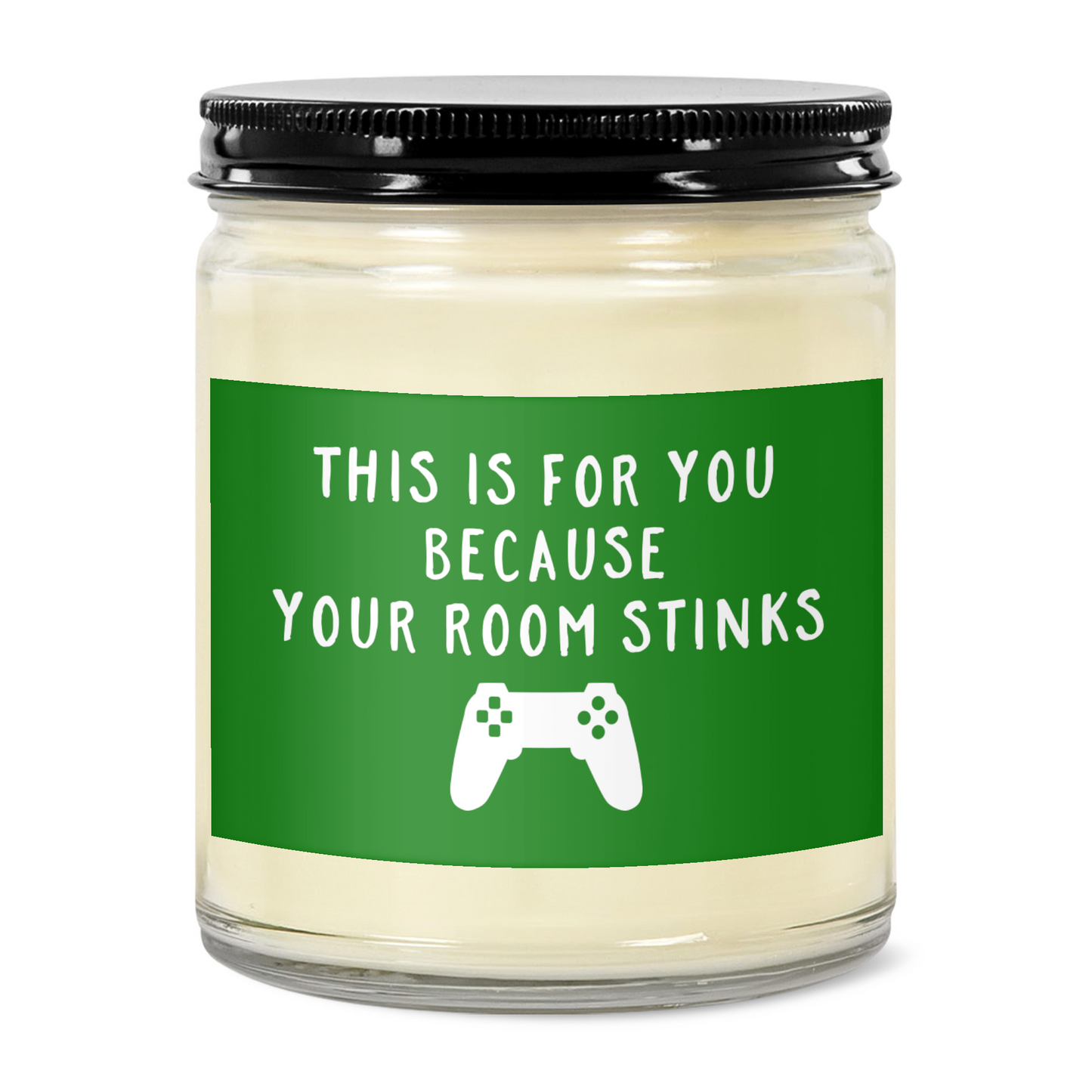 Room Stinks Gamer Candle, Green