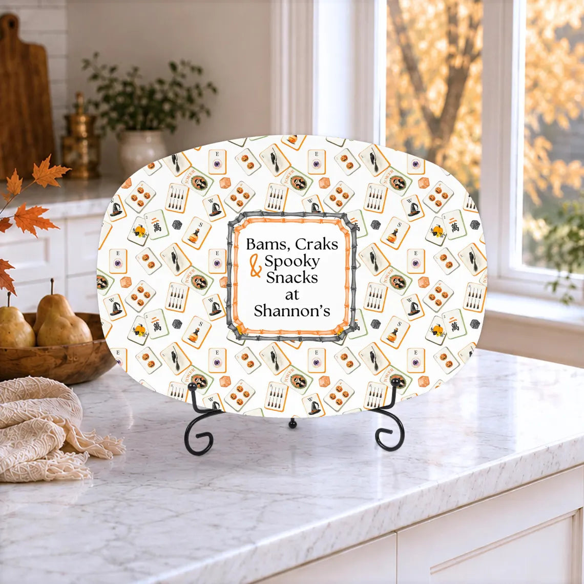 Spooky Snacks Mahjong Platter
