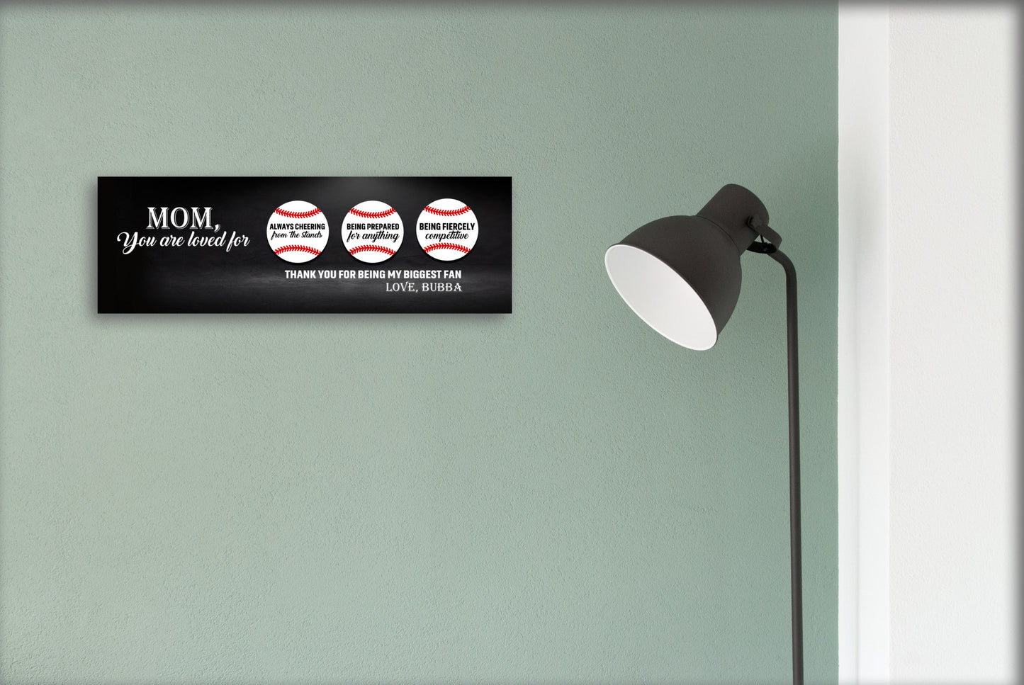 Mom You Are Loved for Baseball Sign