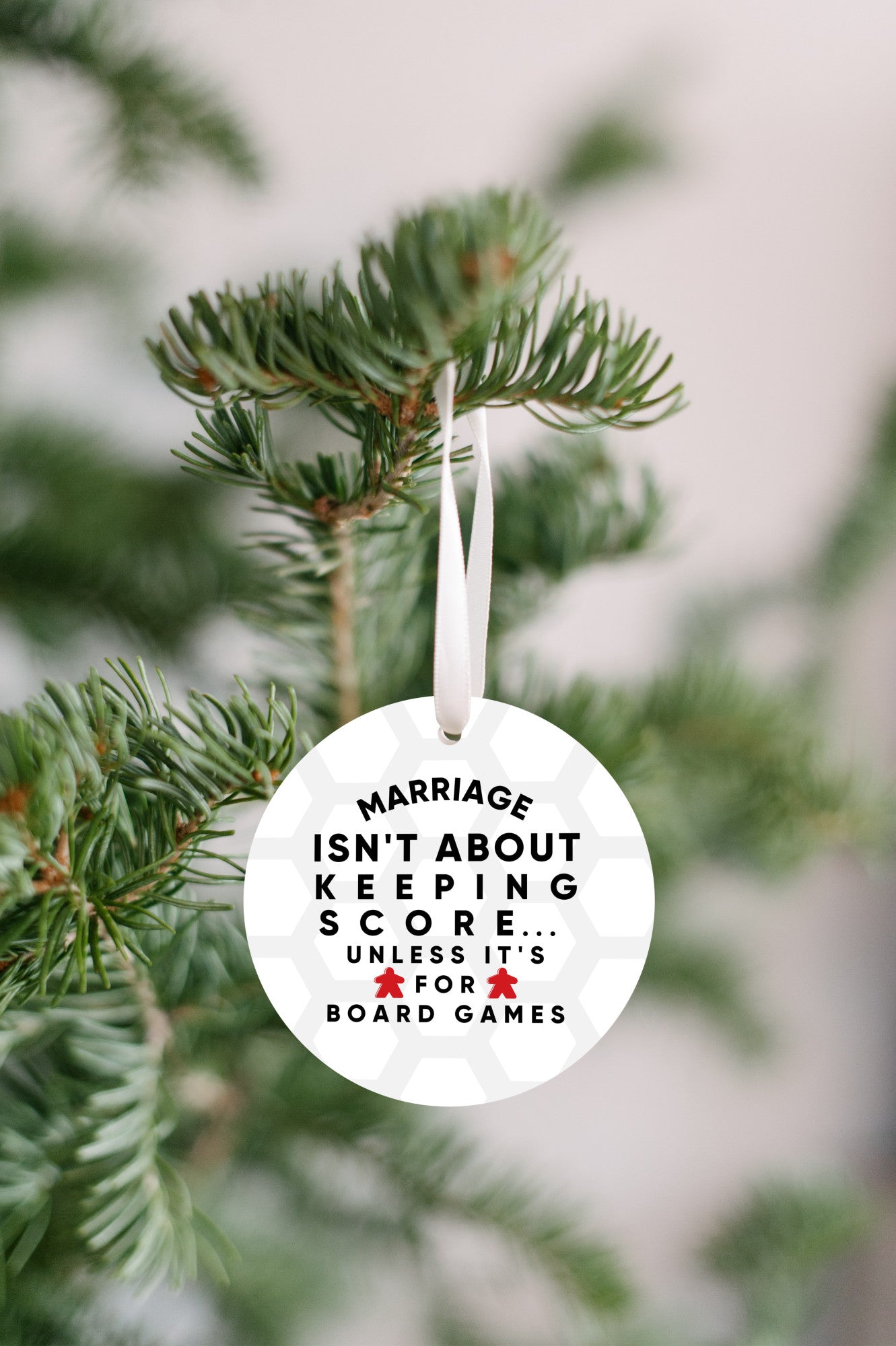 Board Game Ornament White