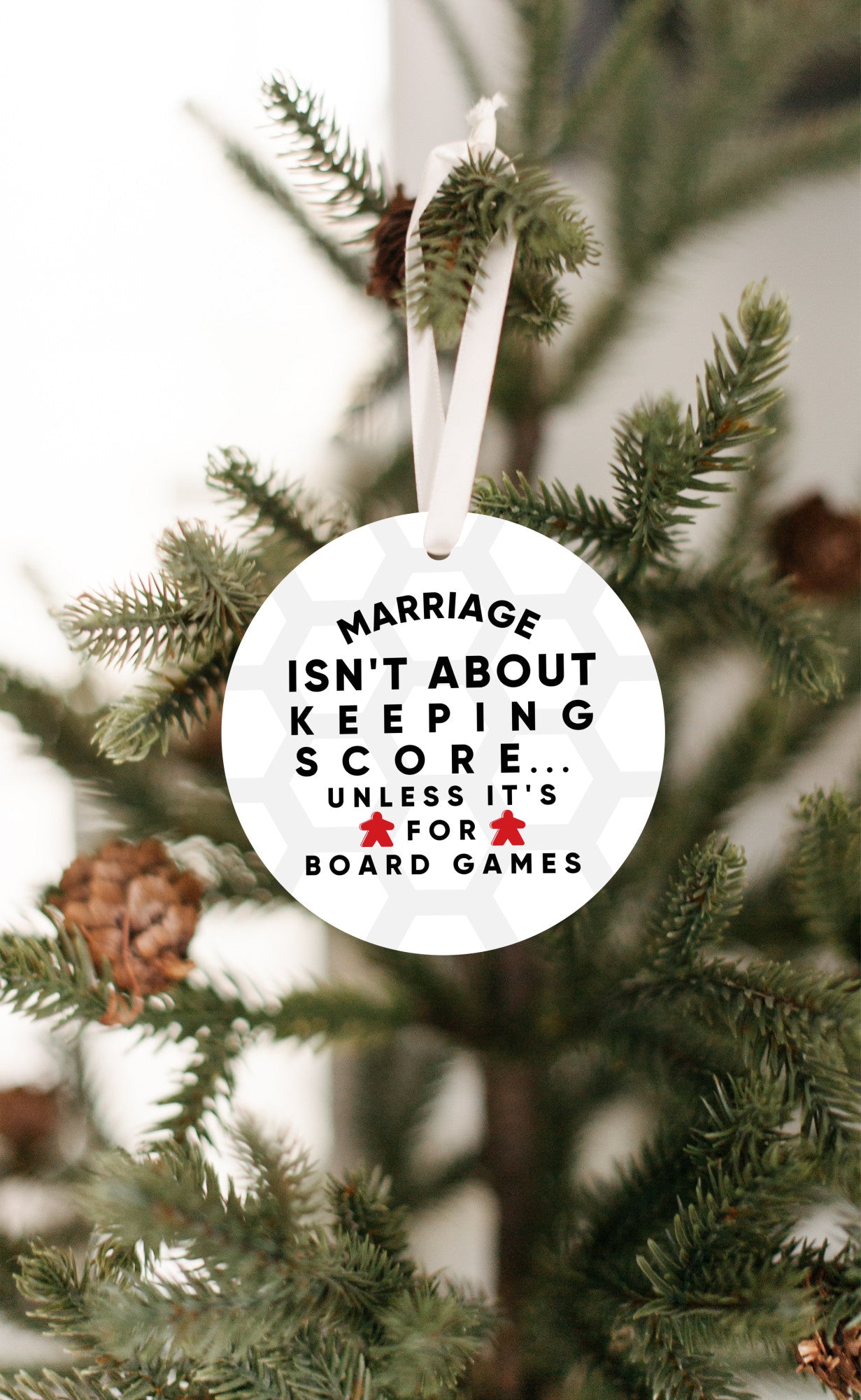 Board Game Ornament White
