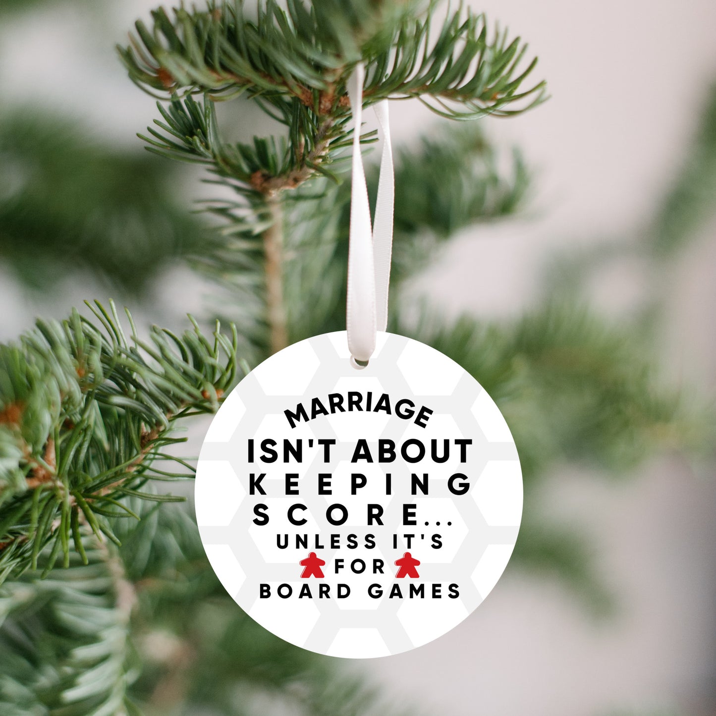 Board Game Ornament White
