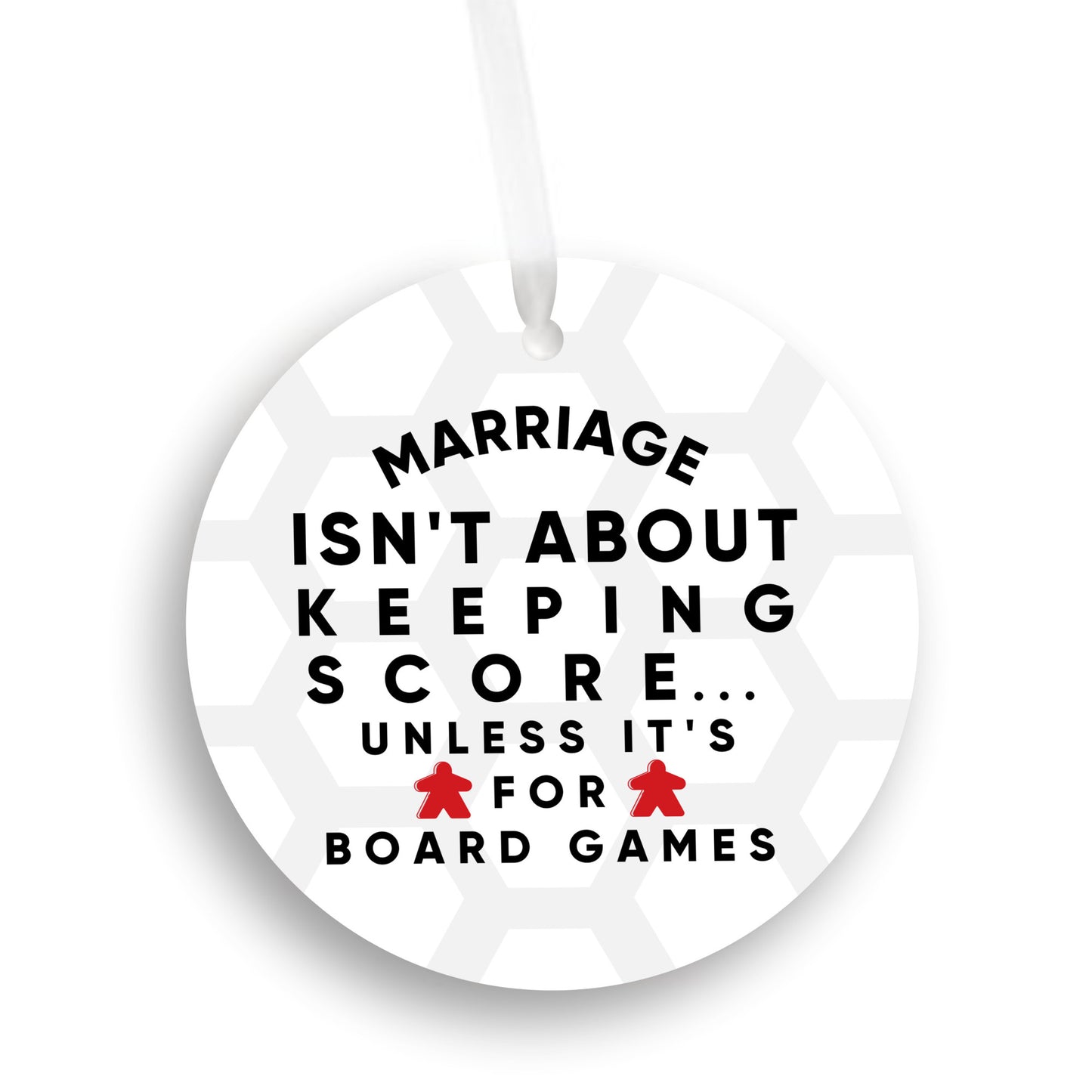 Board Game Ornament White