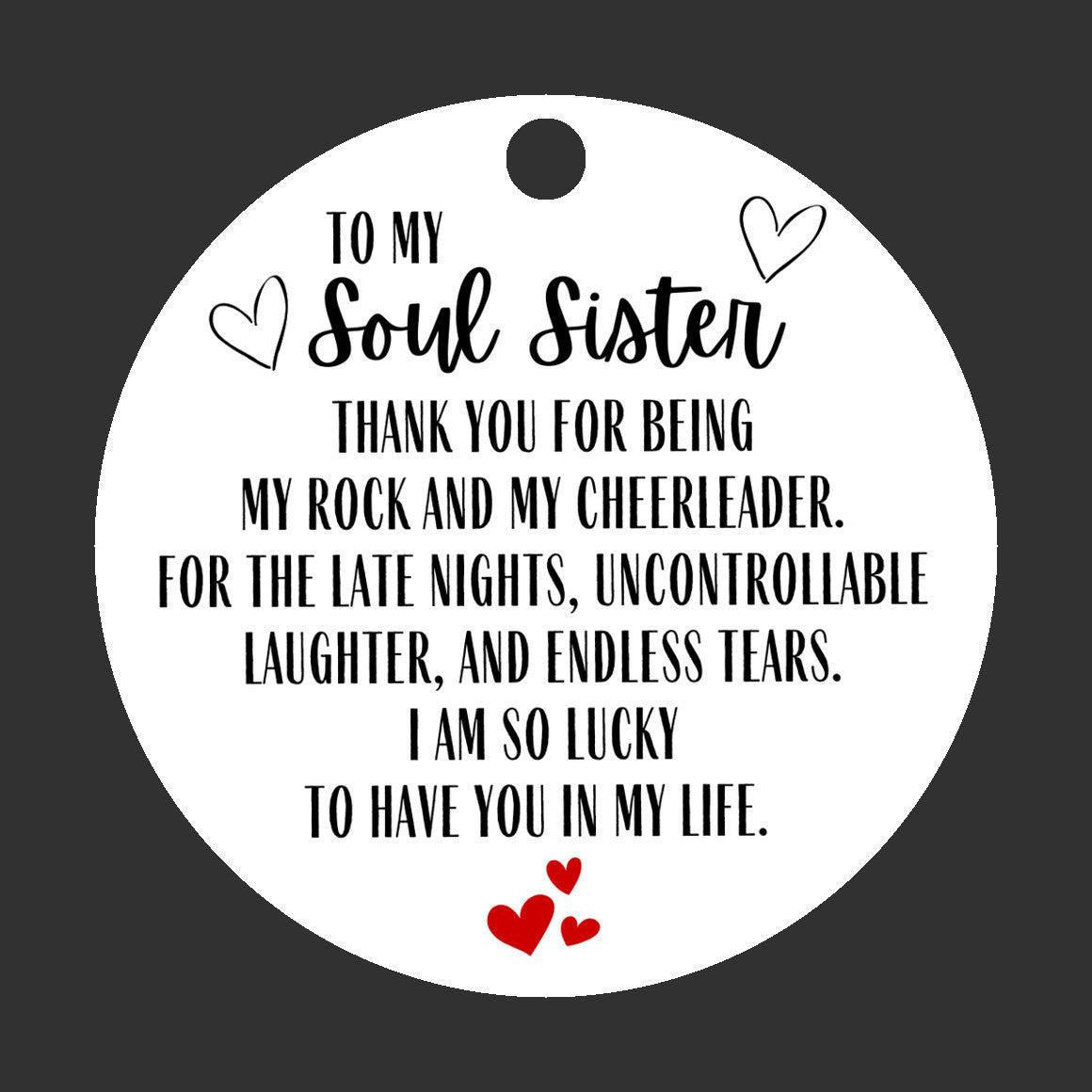 Soul Sister Friend Ornament