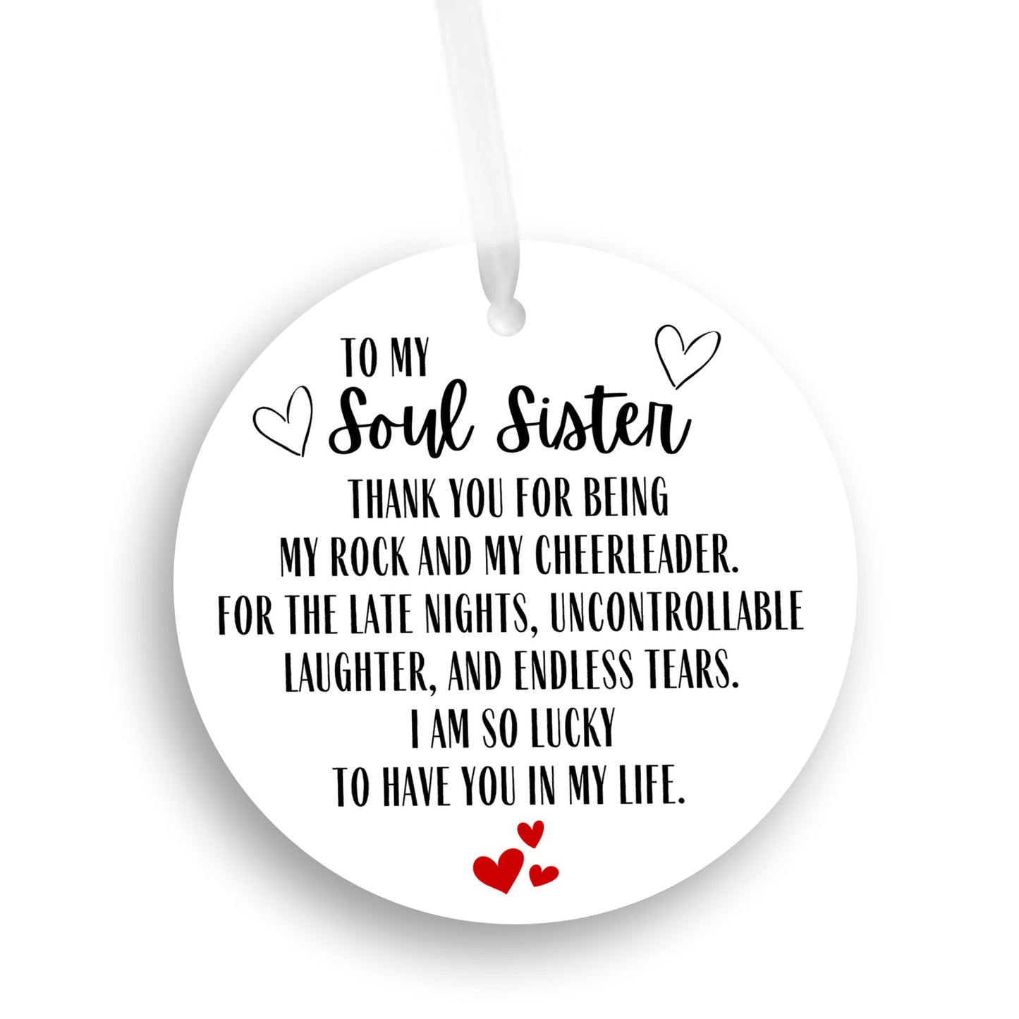 Soul Sister Friend Ornament