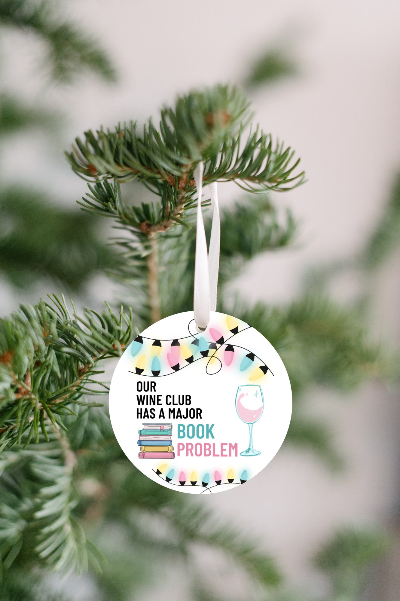 Book Club Pastel Ornament