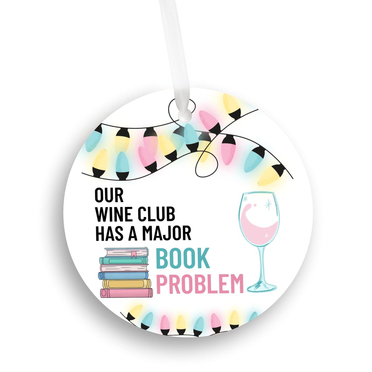 Book Club Pastel Ornament