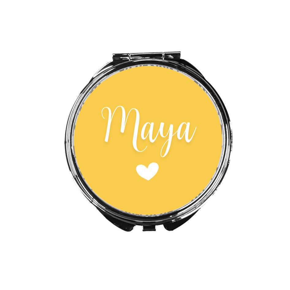 Sweet Heart Personalized Compact Mirror