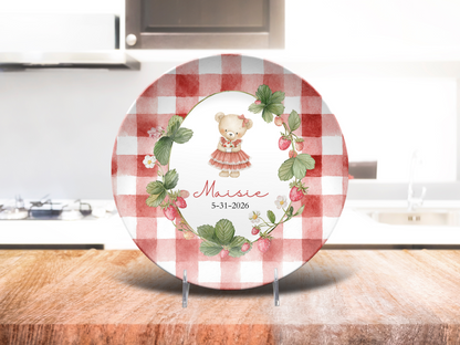 Berry First Birthday Plate