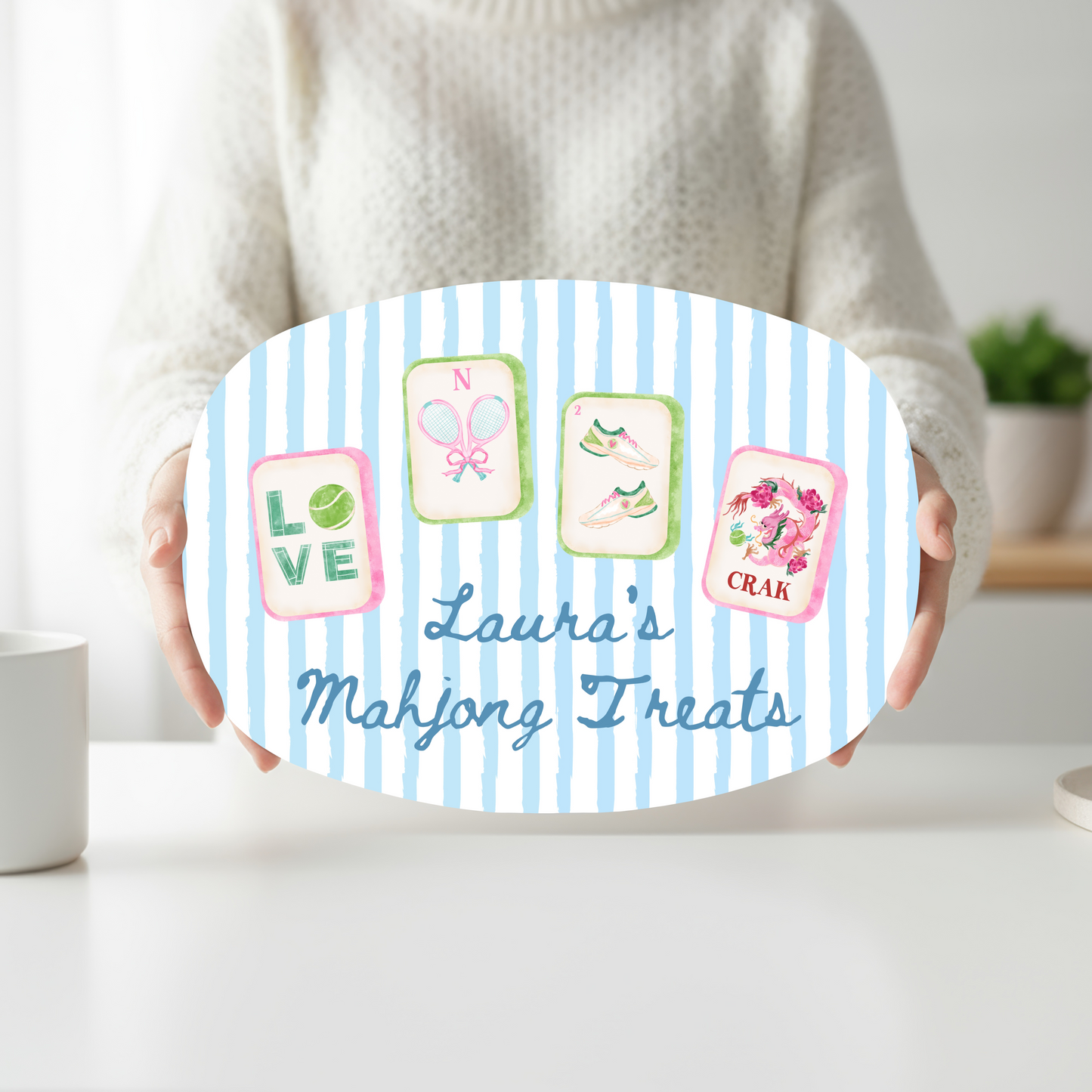 Court & Tiles Mahjong Platter