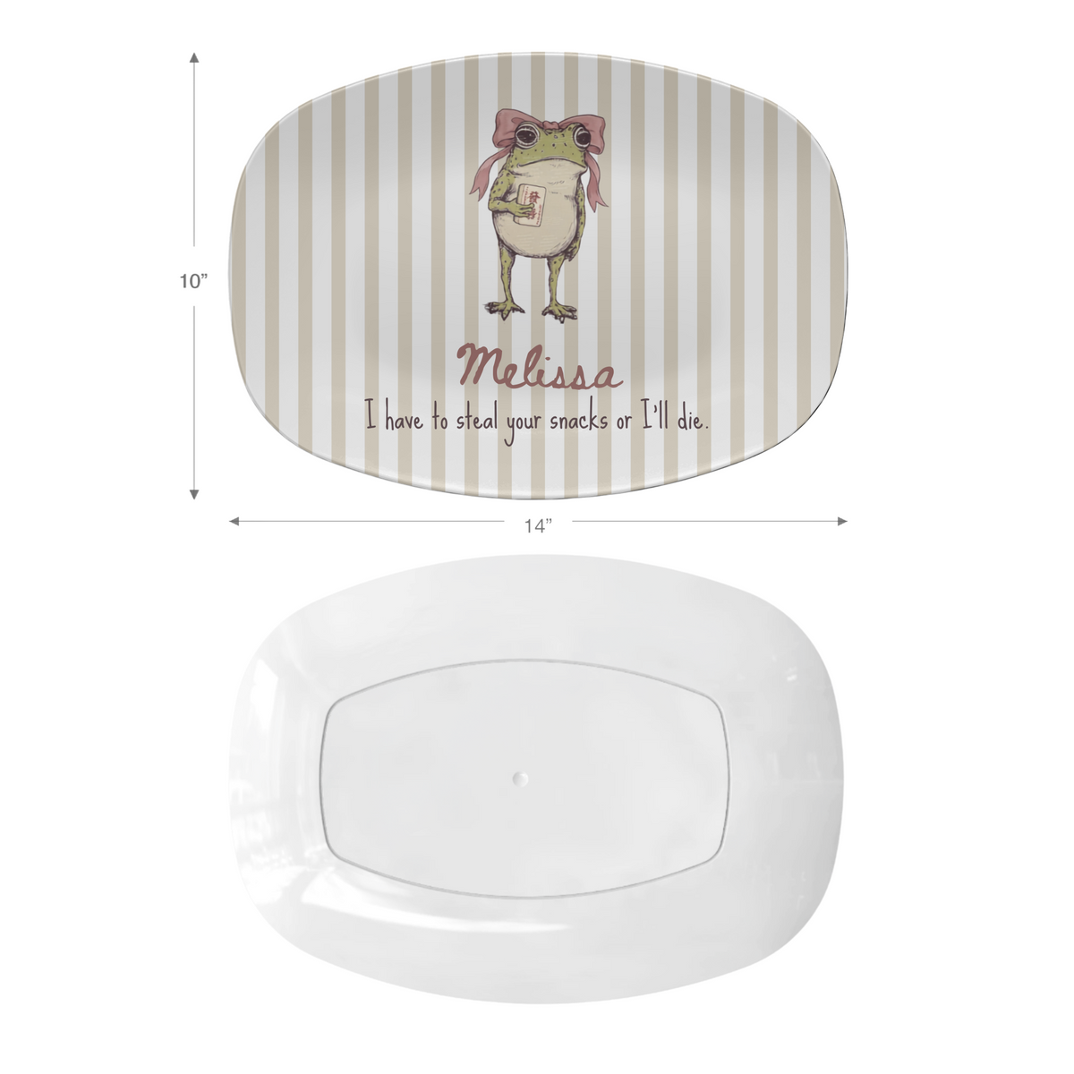 Steal Your Snacks Frog Mahjong Platter