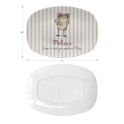Steal Your Snacks Frog Mahjong Platter