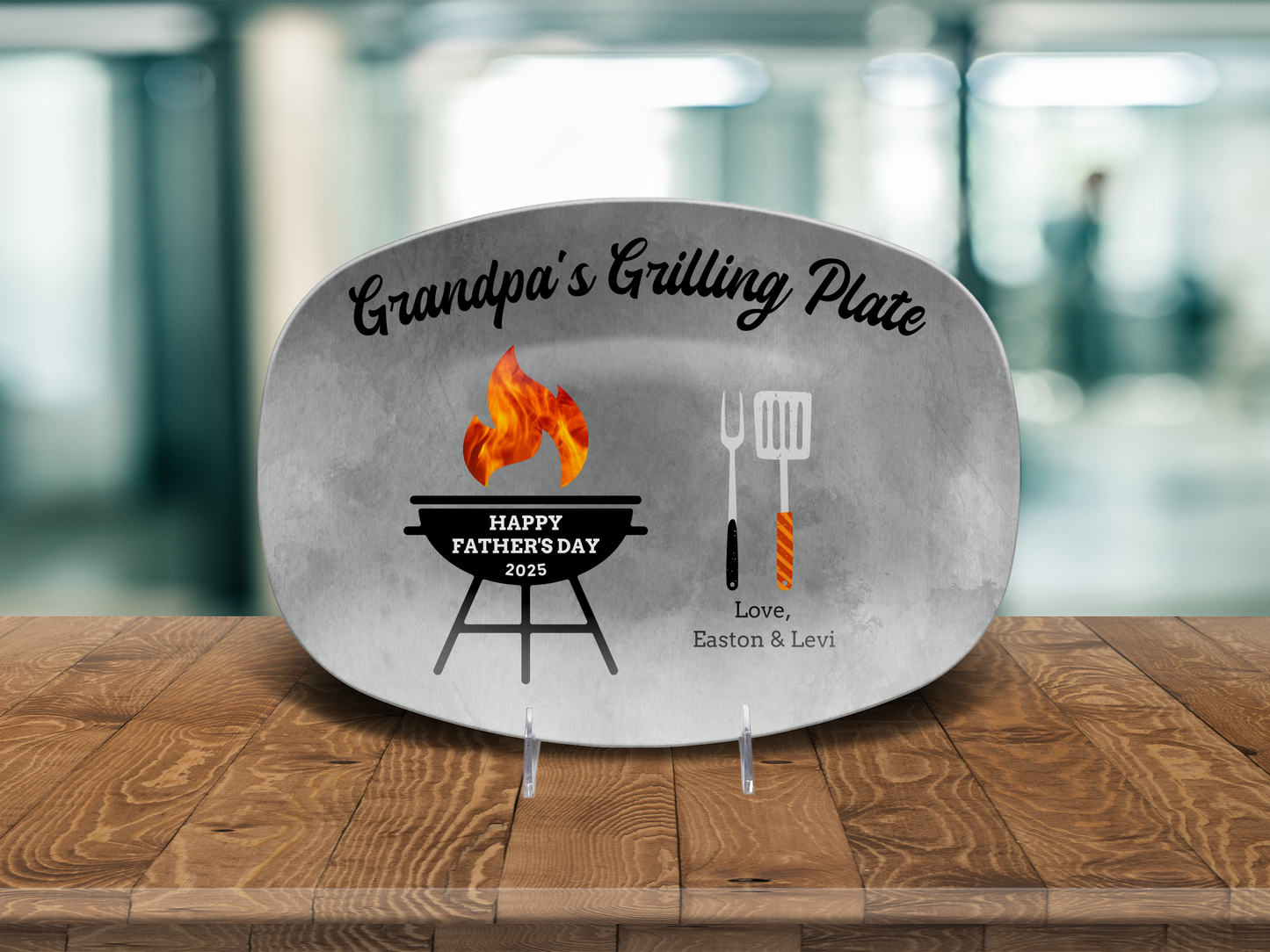 Happy Father's Day Personalized Grilling Platter