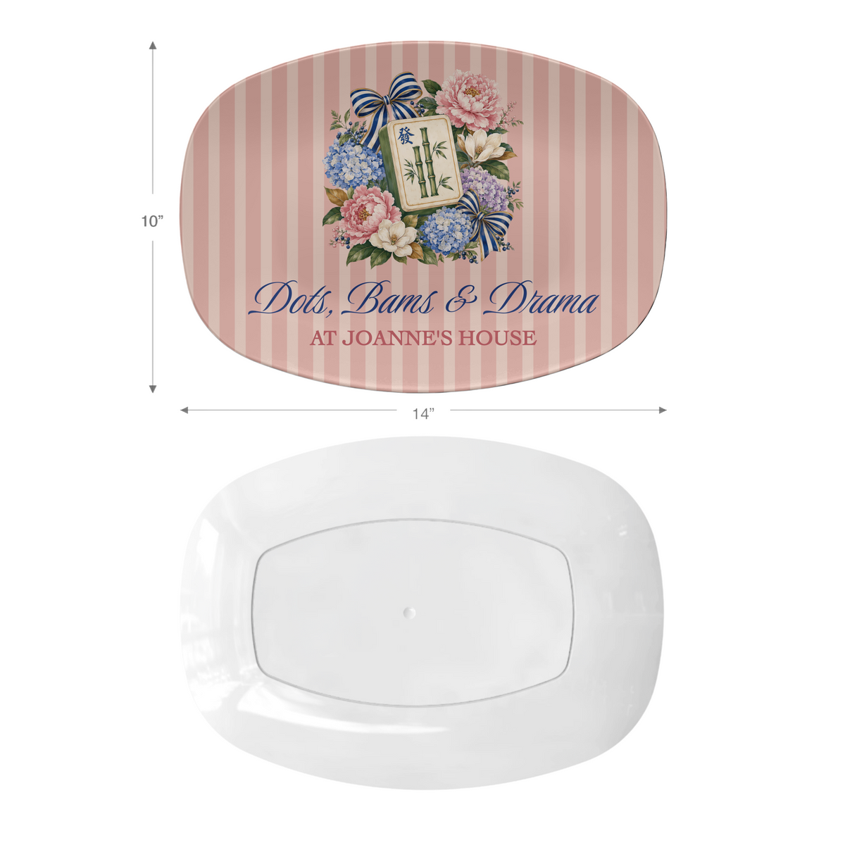 Dots, Bams & Drama Mahjong Platter