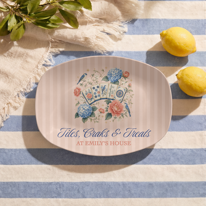 Tiles, Craks & Treats Mahjong Platter