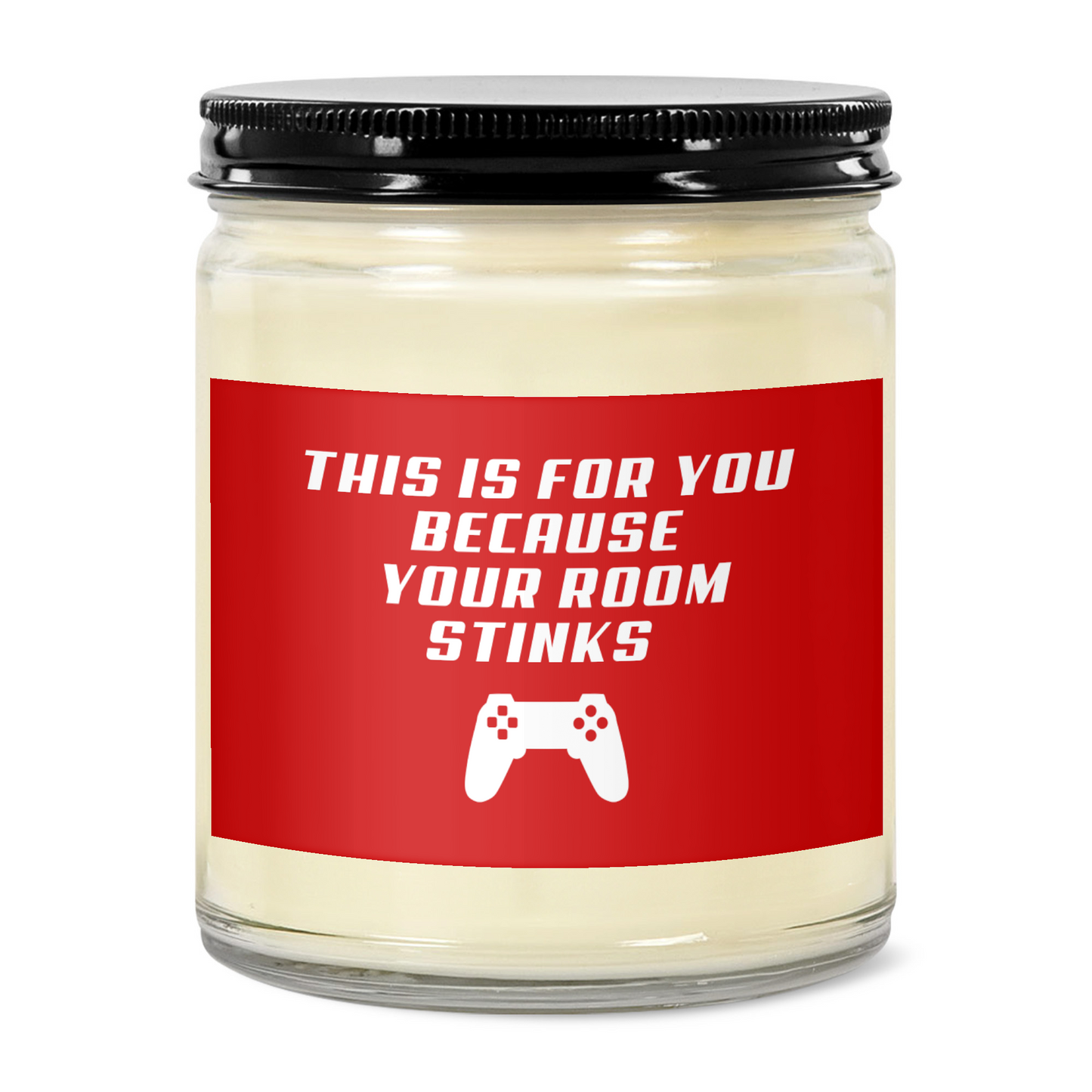 Your Room Stinks Gamer Candle, Red