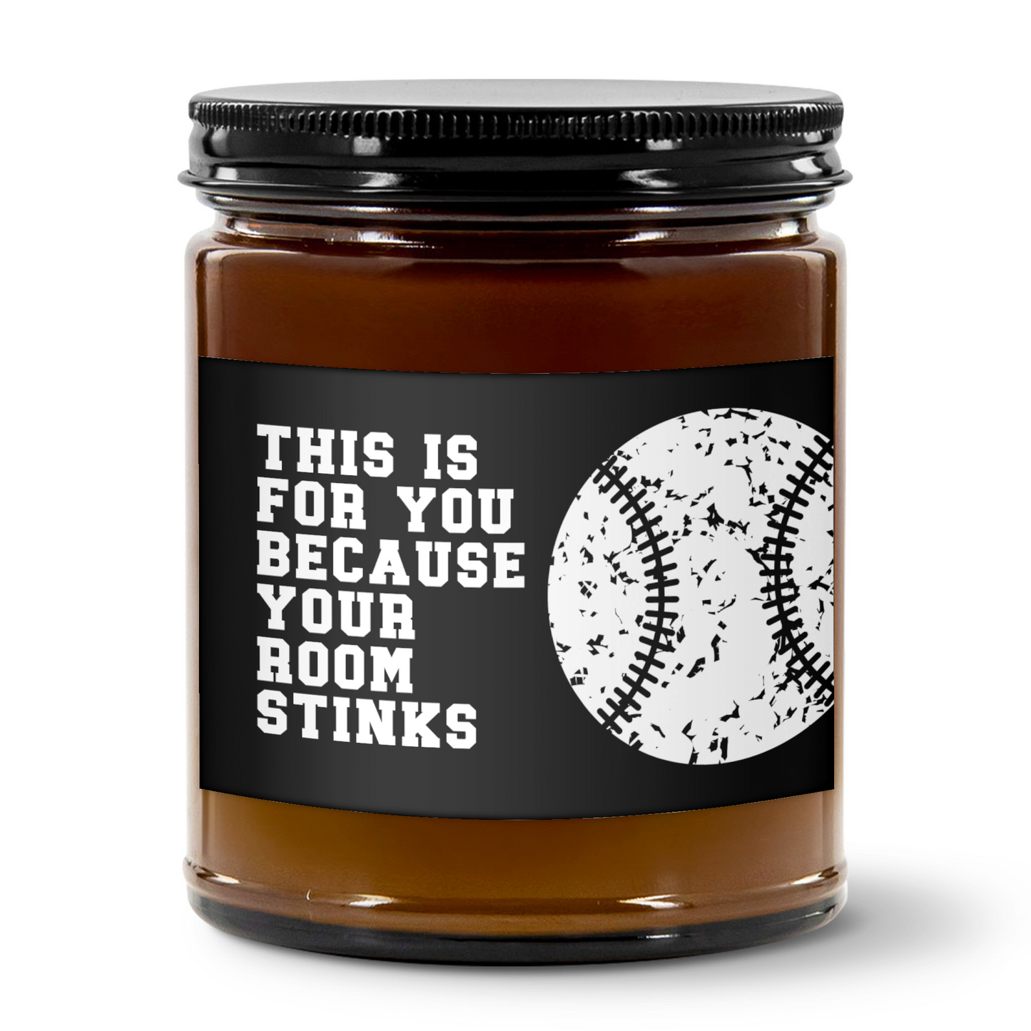 Room Stinks Baseball Candle