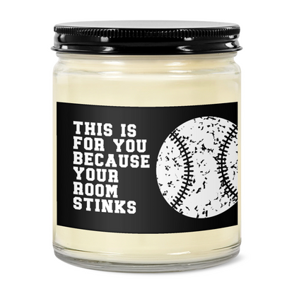 9oz Clear Jar Candle | 3"x2" White Label | Black Lid
