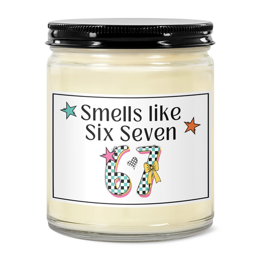 Smells Like Six Seven Meme Candle