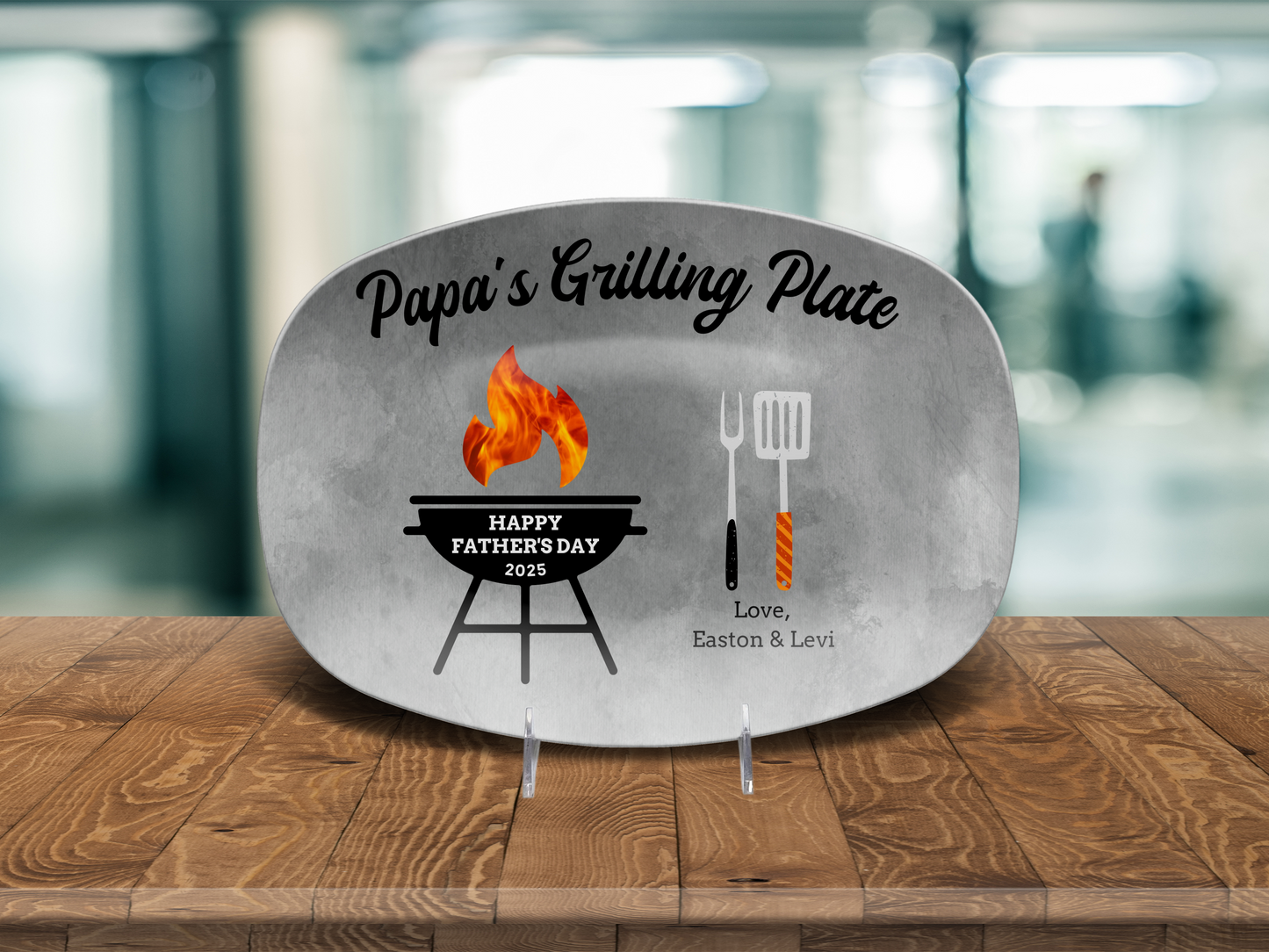 Happy Father's Day Personalized Grilling Platter