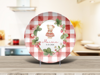 Berry First Birthday Plate