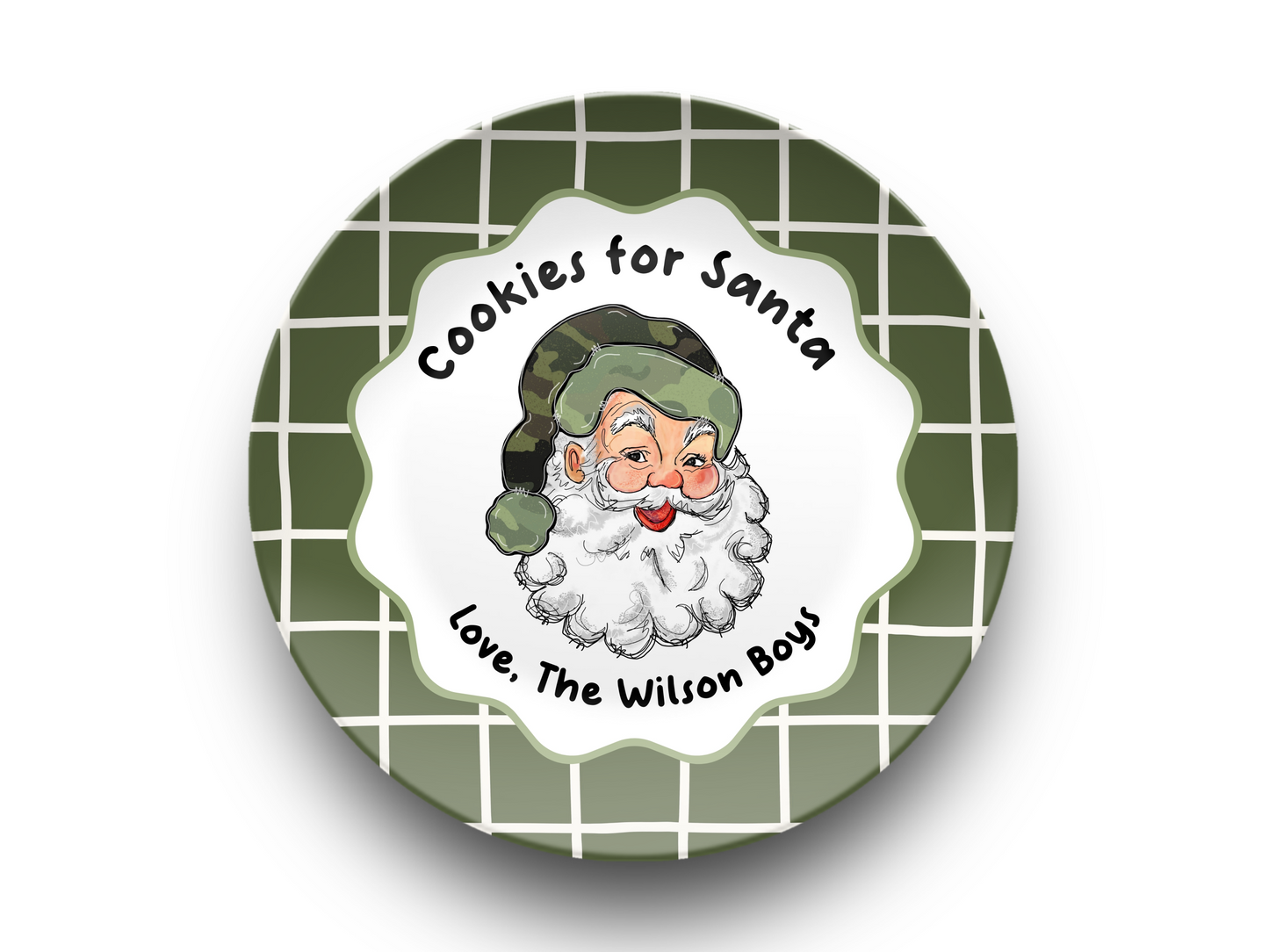Cookies for Santa Plate, Camo