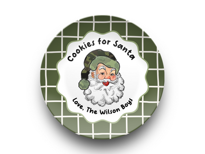Cookies for Santa Plate, Camo