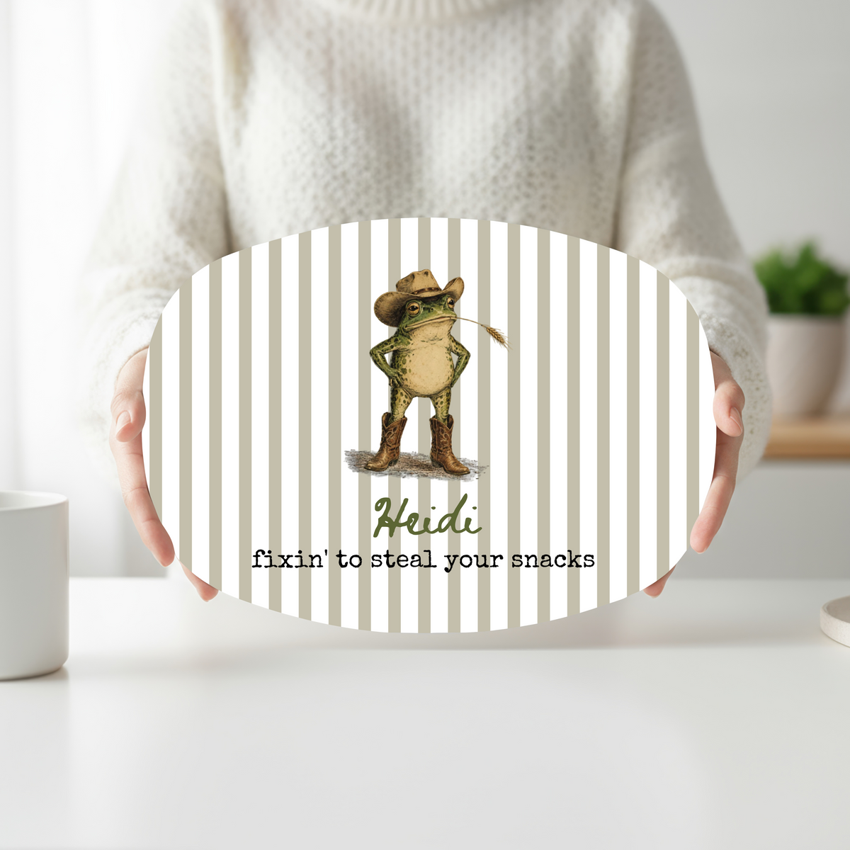 Western Frog Mahjong Platter