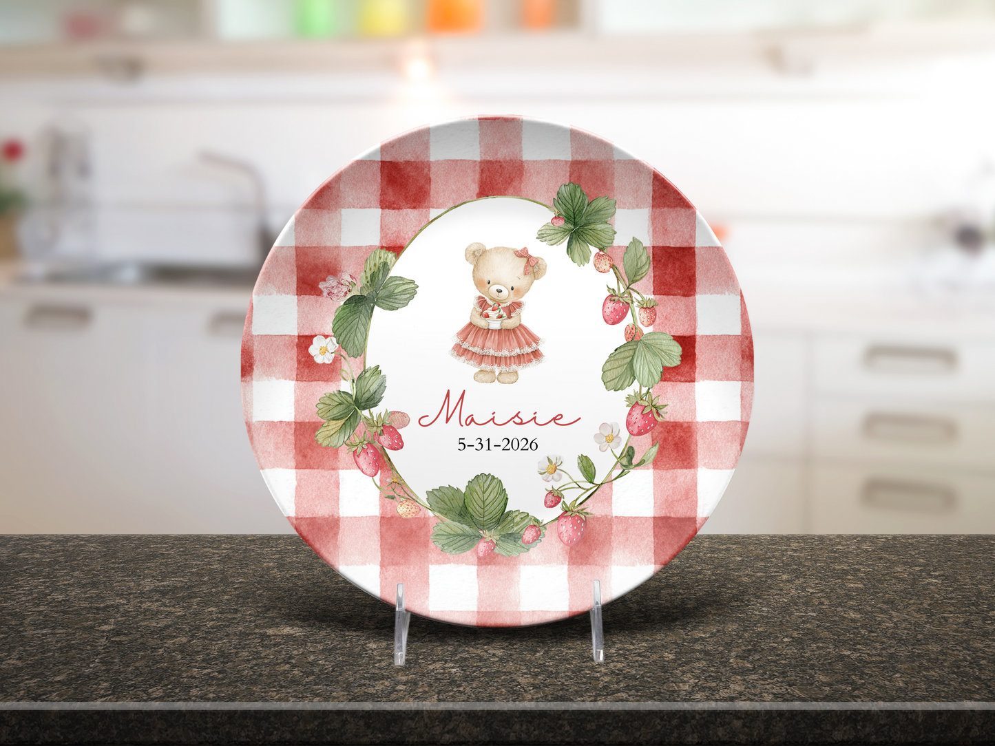 Berry First Birthday Plate