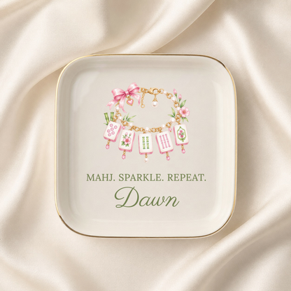 Mahjong Bracelet Jewelry Dish