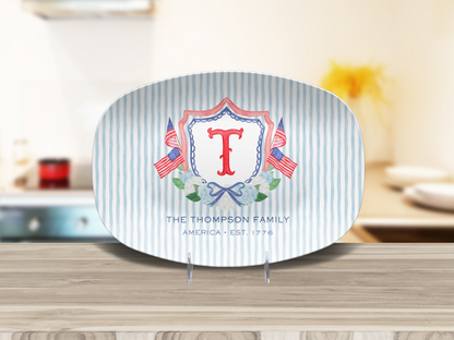 Heritage Crest Personalized Platter