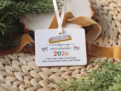 2026 Mahjong with Mahgirls Ornament