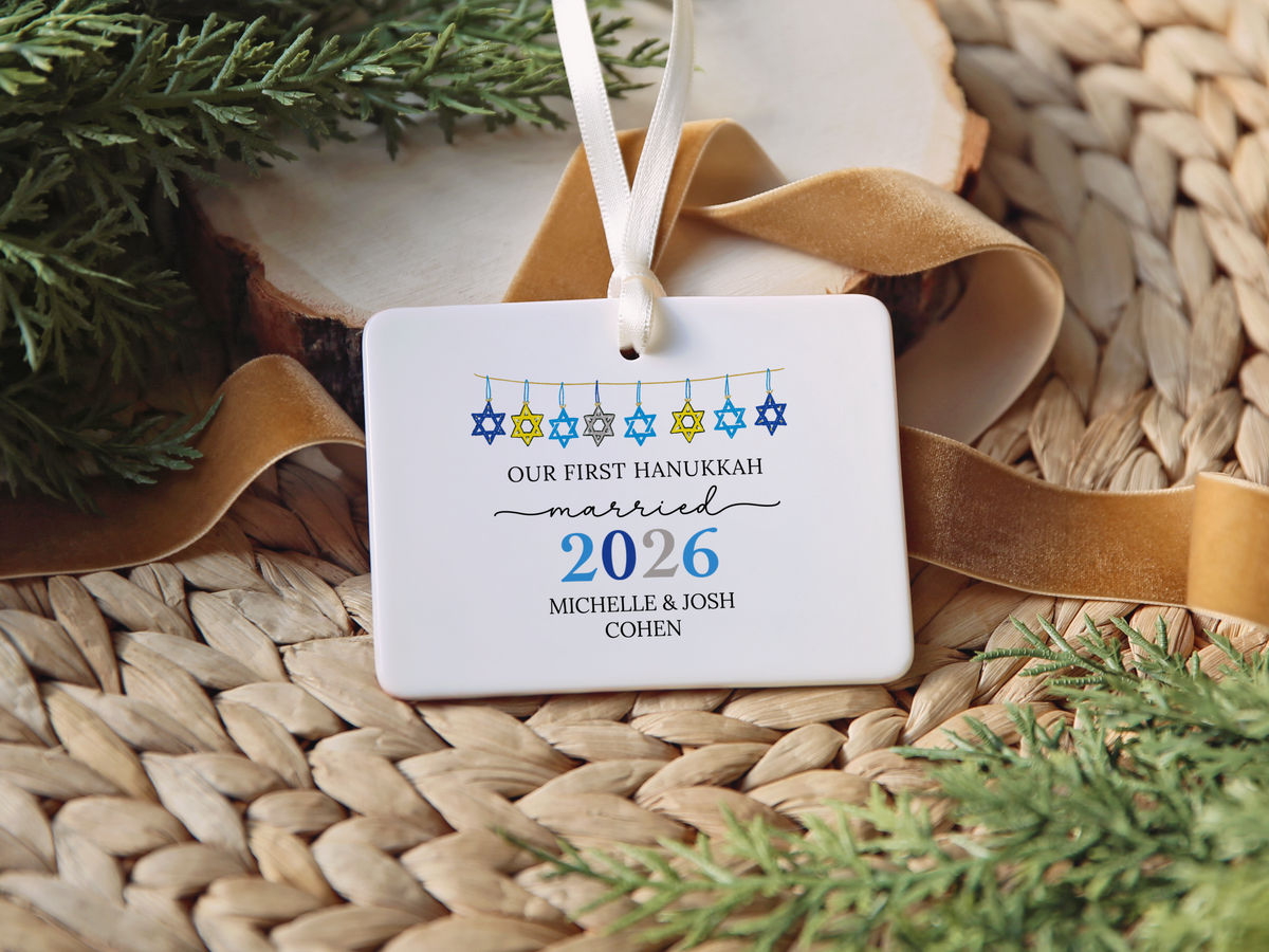 Our First Hanukkah Married Ornament