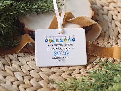 Our First Hanukkah Married Ornament