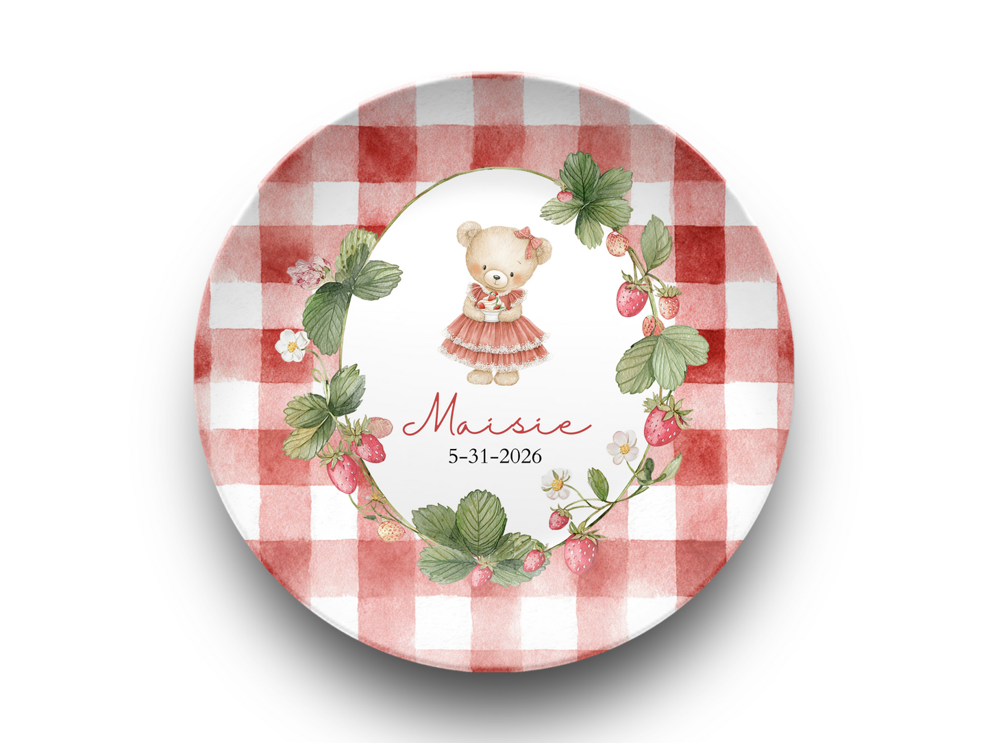 Berry First Birthday Plate