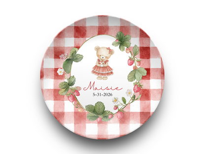Berry First Birthday Plate