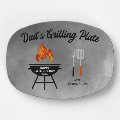 Happy Father's Day Personalized Grilling Platter