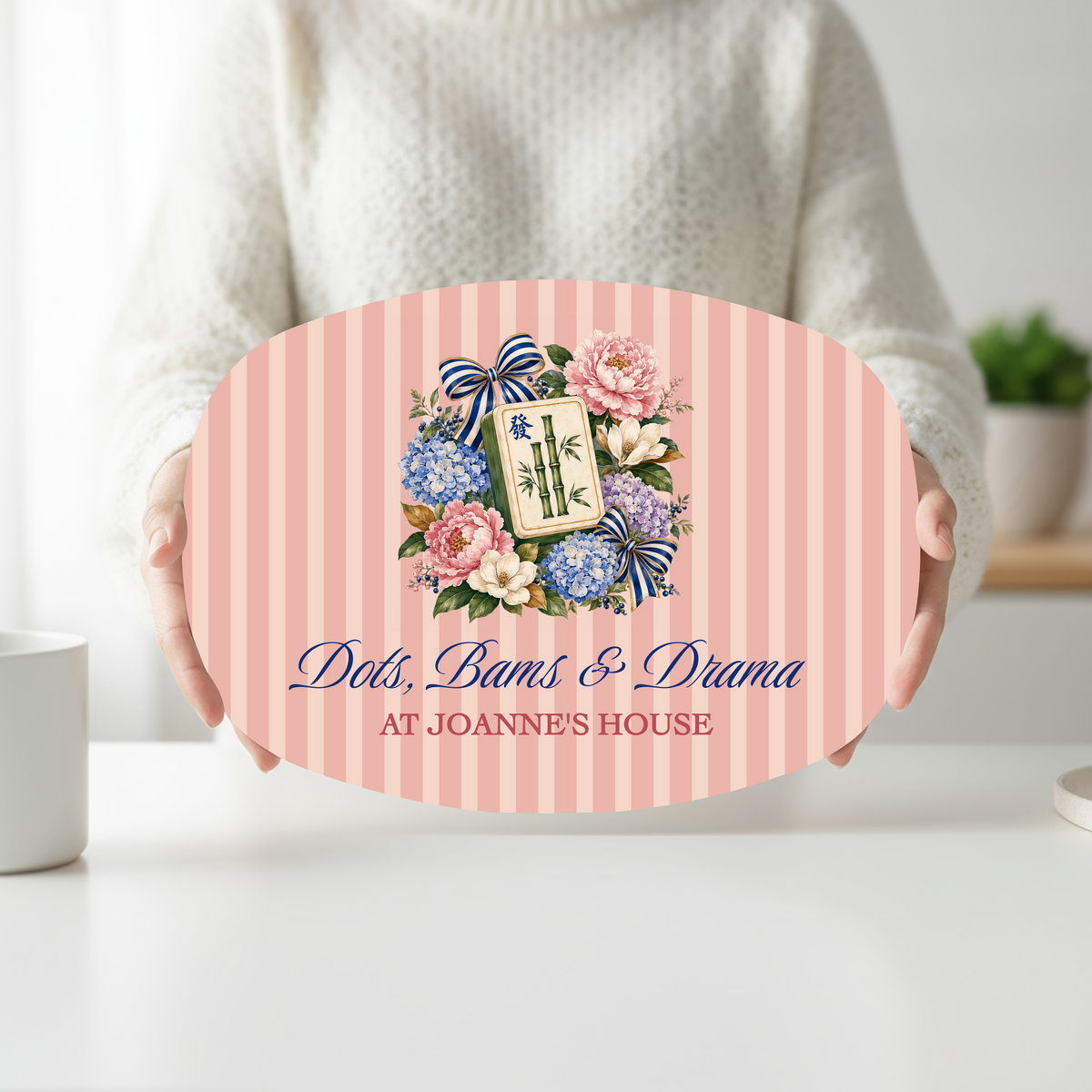 Dots, Bams & Drama Mahjong Platter
