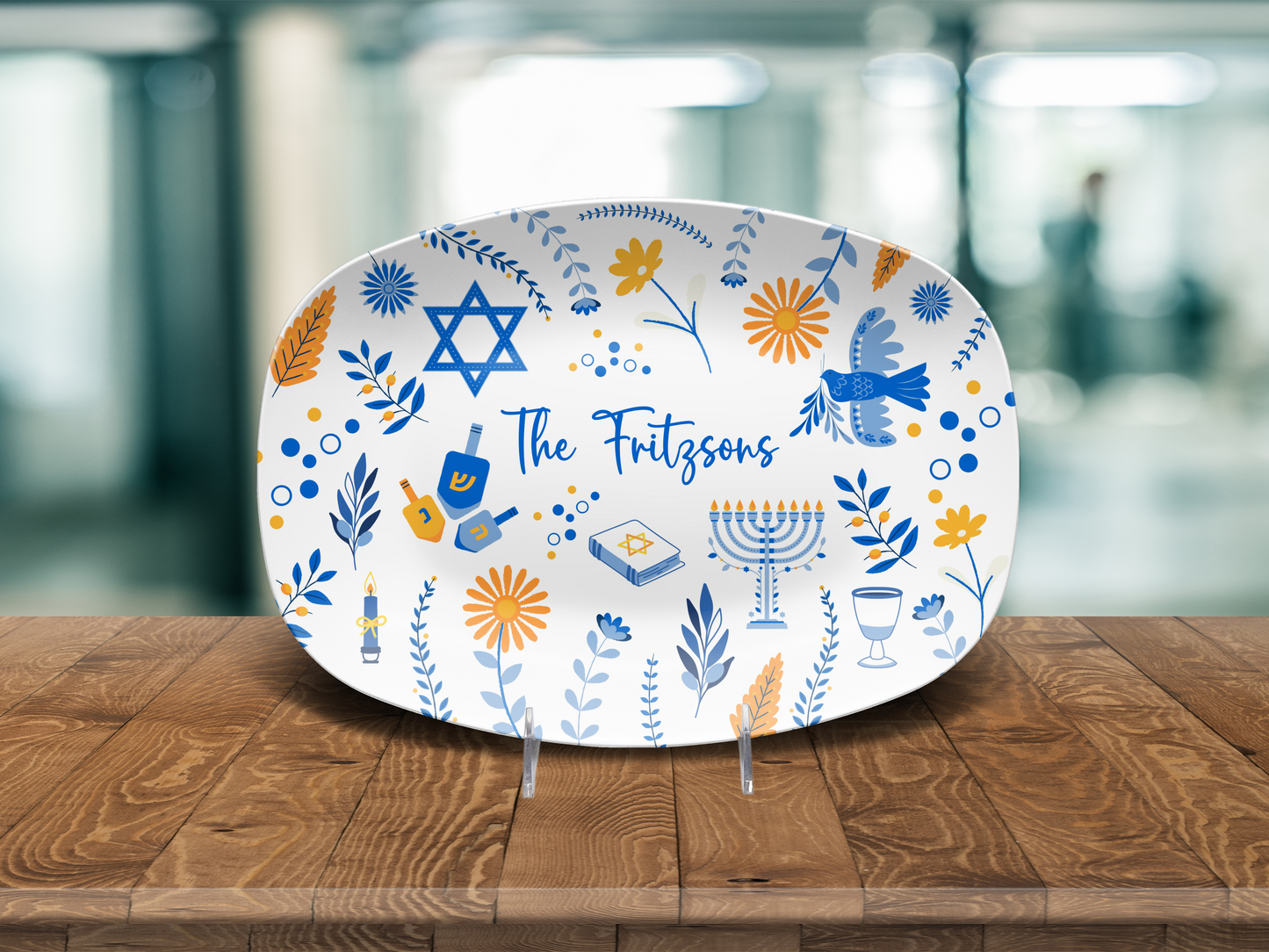 Hanukkah Personalized Family Platter
