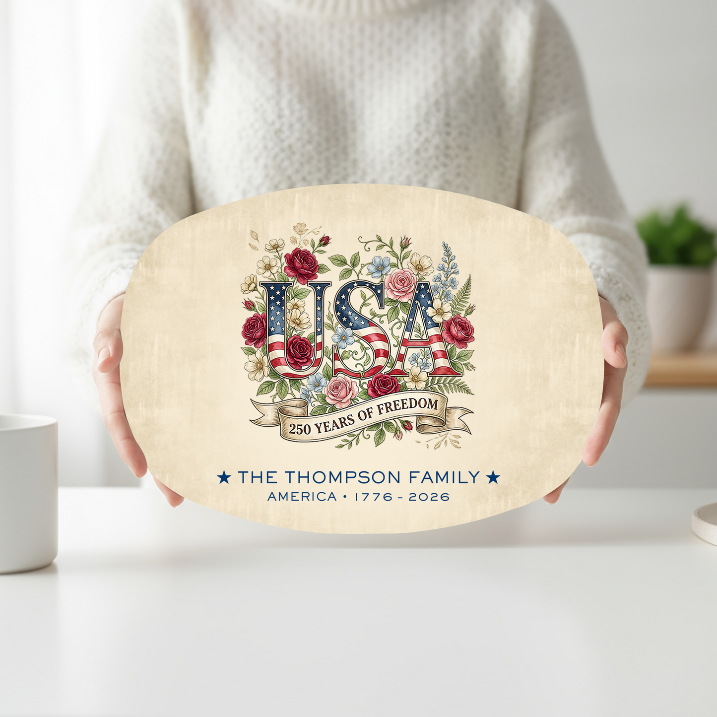 America 250 Personalized Family Platter