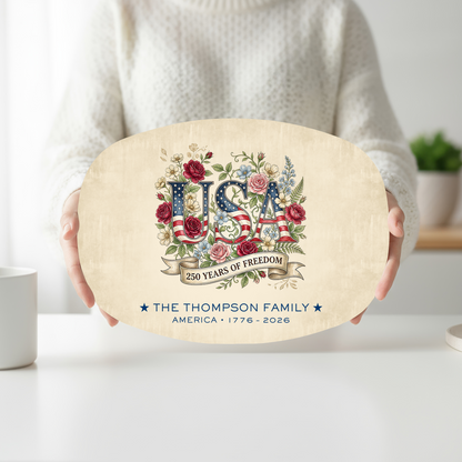 America 250 Personalized Family Platter