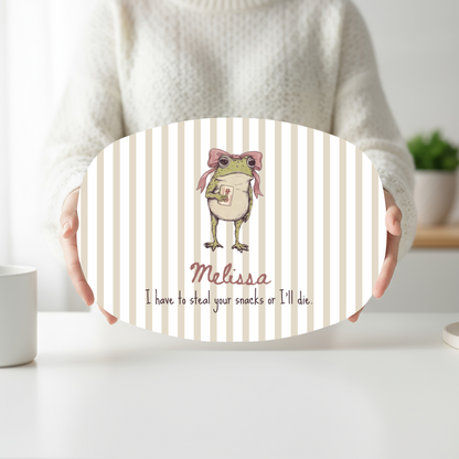 Steal Your Snacks Frog Mahjong Platter
