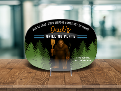 Bigfoot Personalized Grilling Plate