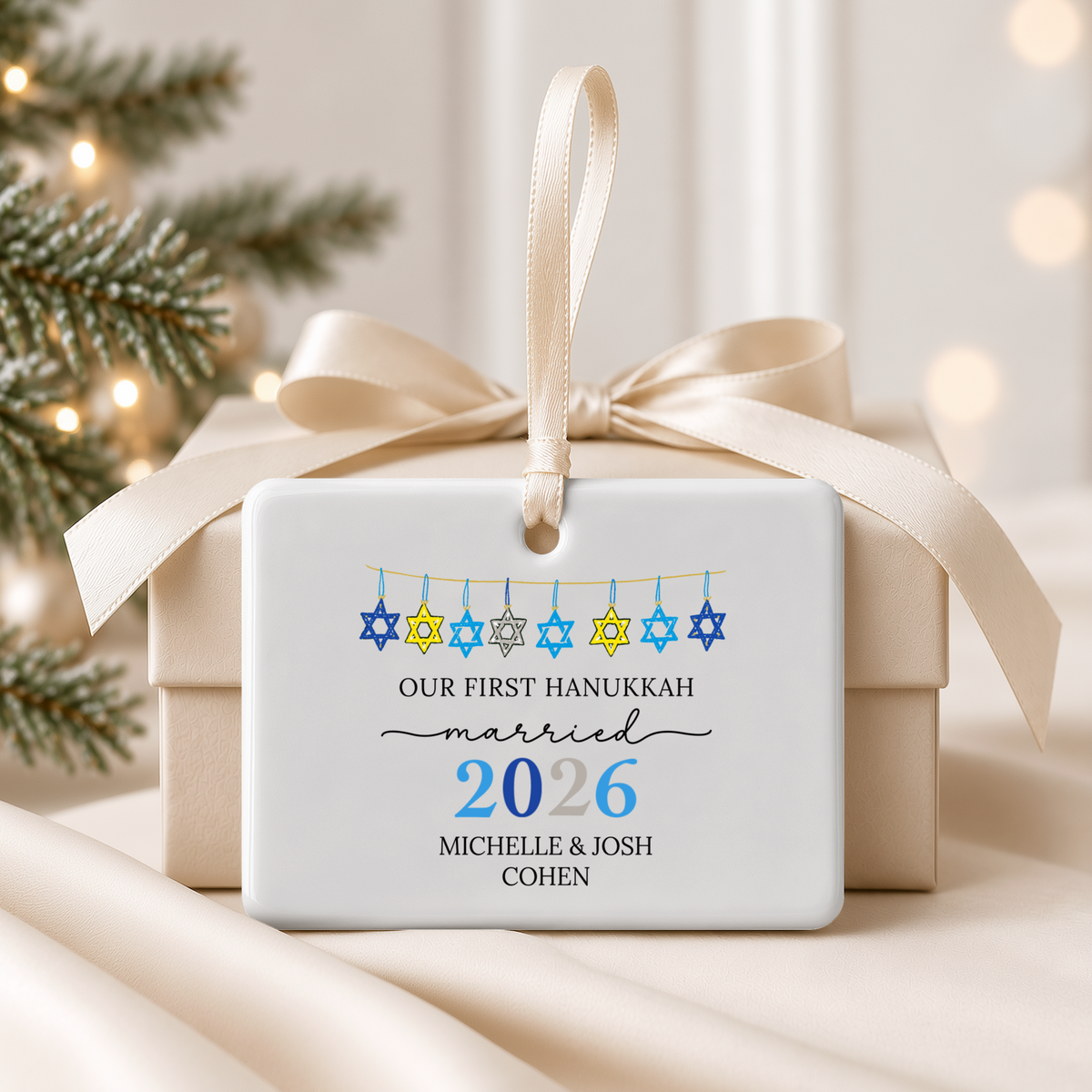 Our First Hanukkah Married Ornament