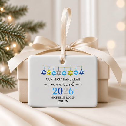 Our First Hanukkah Married Ornament