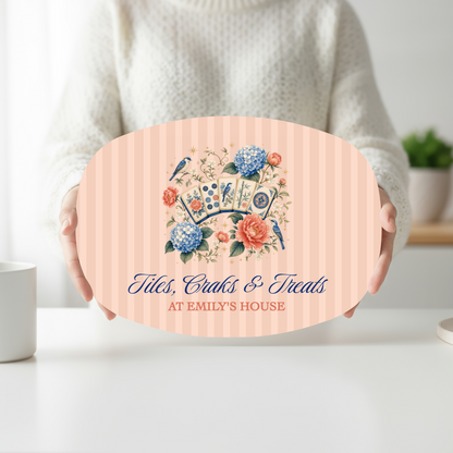 Tiles, Craks & Treats Mahjong Platter