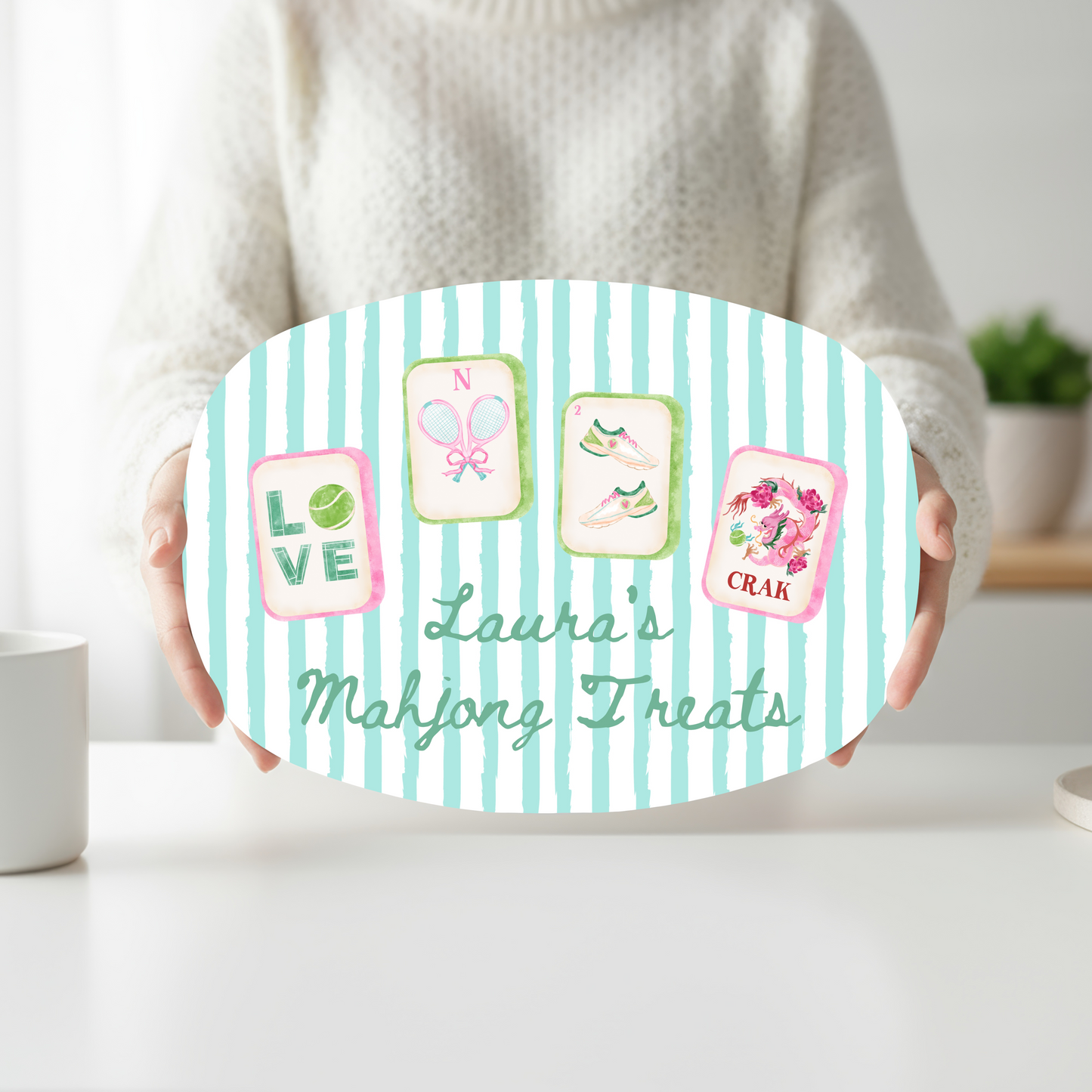 Court & Tiles Mahjong Platter