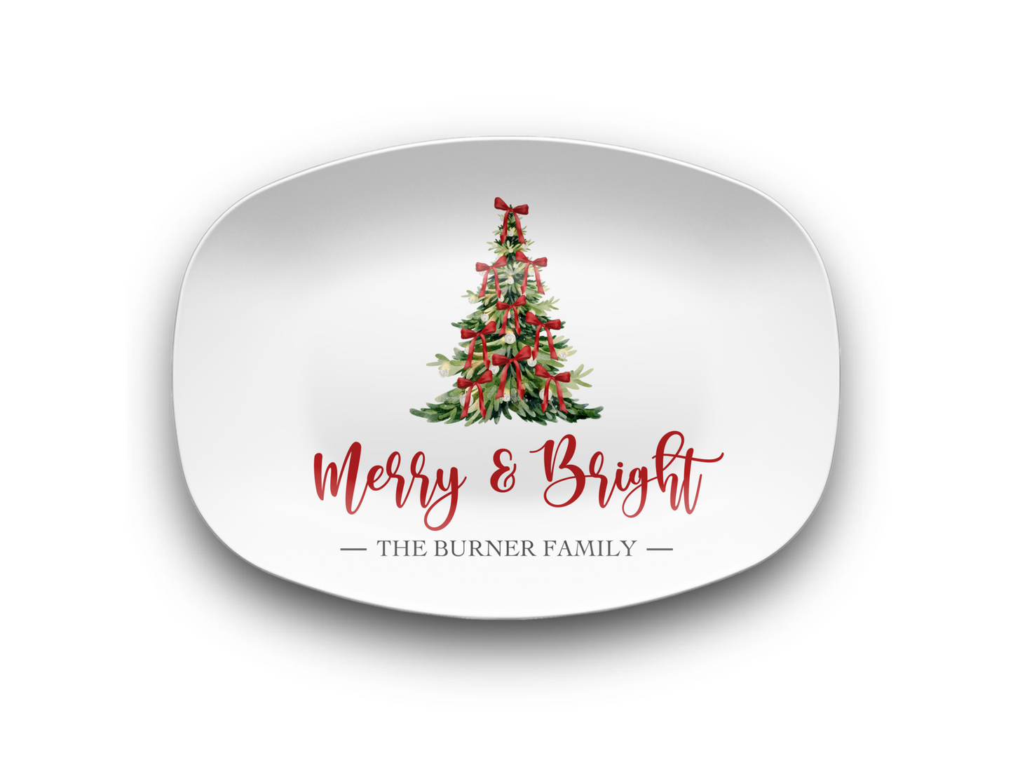 Merry & Bright Personalized Platter