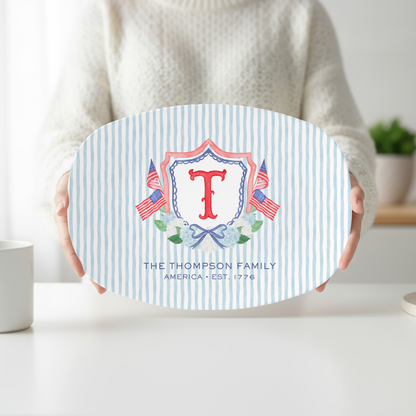 Heritage Crest Personalized Platter