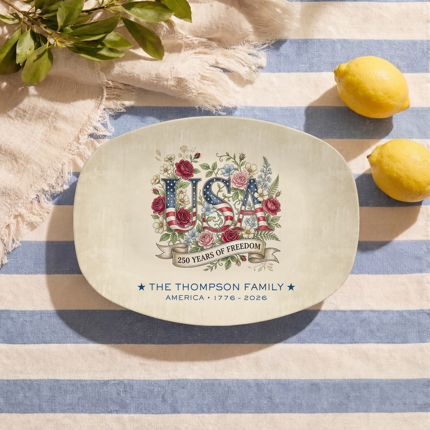 America 250 Personalized Family Platter
